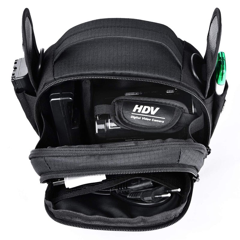 FOSOTO حقيبة كاميرا FOSOTO متوافقة مع كانون VIXIA HF R800 R700، سوني HDR-CX405 CX675 CX670 SR12 FDRAX53، باناسونيك HC-V770 HC-V180 HD، روك بيردز HDV-5052STR، باور ليد PL-601 بوتو PLD078 HC-V770 HD - Image 4